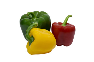 Bell pepper isolated on white background