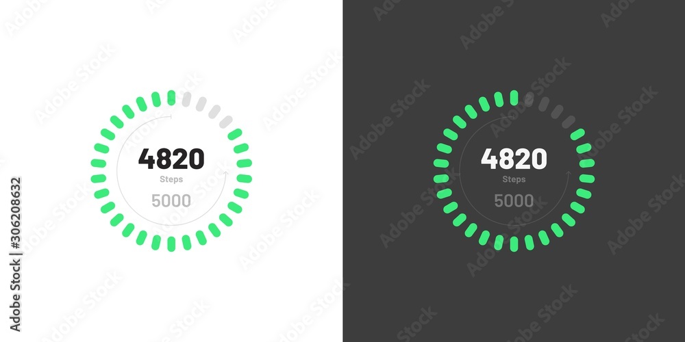 Poster control knob used for regulating. dashboard ui and ux kit. control center design. progress bar. temp