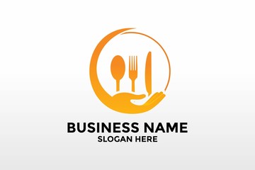 food care logo vector, Food logo design template vector, Cafe or Restaurant emblem