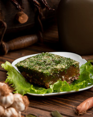 russian traditional dish jellied meat