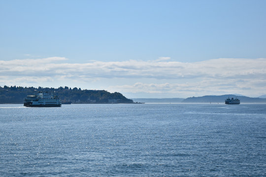 Elliott Bay From The Seattle Waterfront