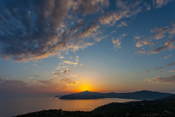 Fototapeta na wymiar Isola d'Elba, tramonto da Capoliveri