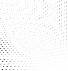 Monochrome chaotic half-tone texture. Vector black and white background of dots