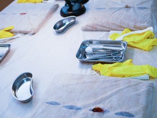tumor removal training. Tumor removal study room. Surgery Training. Students and medicine.