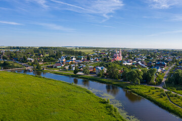 Aerial view of Suzdal in Russia