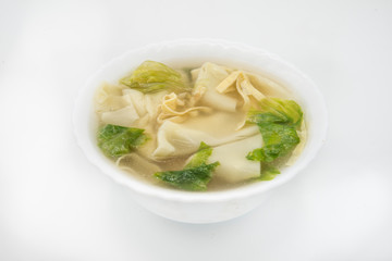 typical Dumplings soup, wan tun