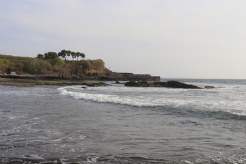 A beautiful view of Tanah Lot temple in Bali, Indonesia