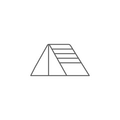 tent, travel, hut. Element of simple icon for websites, web design, mobile app. Thick line icon for website design and development, app development