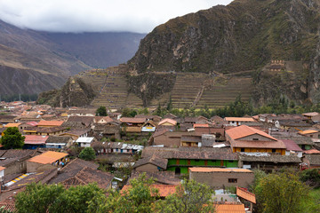 The village of Ollantaytambo in Peru.