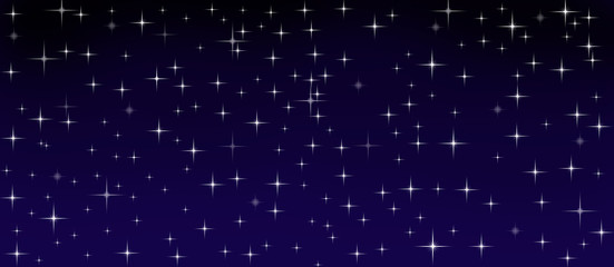 Starry sky. Background. Stars in the night sky. Dark blue color.