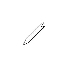 Pencil icon. List edit symbol. Education sign. Logo design element