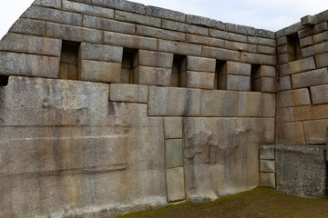 View of the ruins of Machu Picchu
