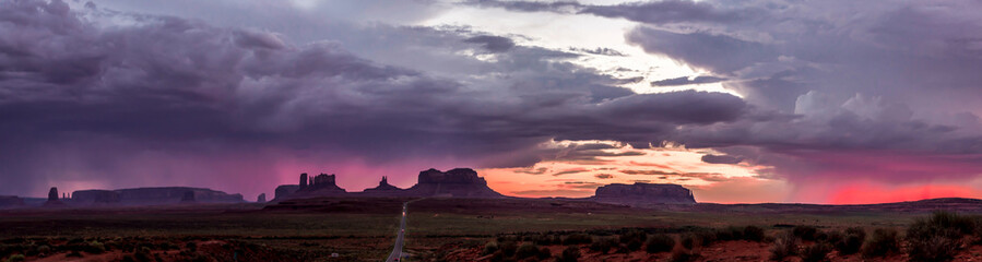 panorama of monument valley highway 163 scenic drive