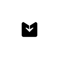 Upload and download icon. Arrow symbol. Logo design element