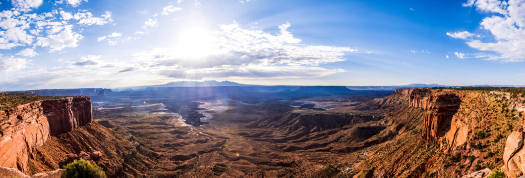grand canyon panoramic picture in summer