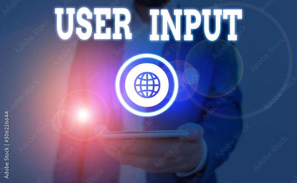 Poster text sign showing user input. business photo showcasing any information or data that is sent to a co