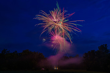 fireworks in the sky