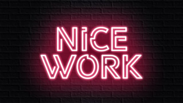 red neon video animation nice work