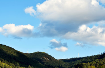 Naklejka na ściany i meble San Roque viewpoint in Viveiro, Lugo, Galicia. Spain. Europe.