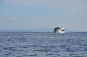 ship in the sea