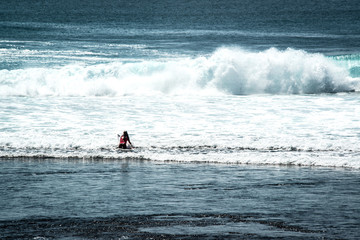 A beautiful view of Uluwatu beach in Bali, Indonesia.