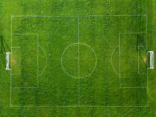 Aerial view of soccer field © frank schrader