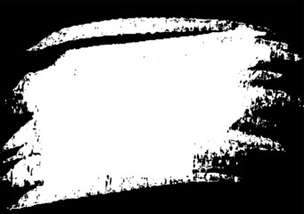 Vector brush srokes texture. Distressed uneven texture. Grunge background. Abstract vector illustration. Overlay to create interesting effect and depth. Black isolated on white background. EPS10.