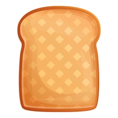 Fried toast icon. Cartoon of fried toast vector icon for web design isolated on white background