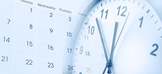 Clock and calendar