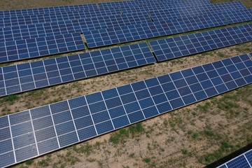 Solar power plant for the production of