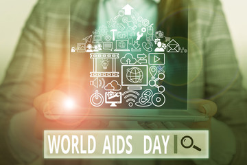 Handwriting text writing World Aids Day. Conceptual photo 1st December dedicated to raising...