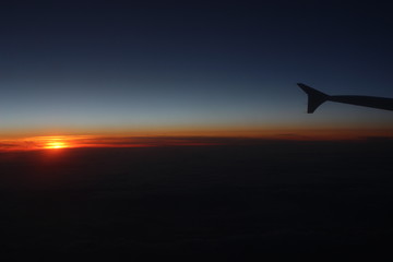 Aeroplane sunset