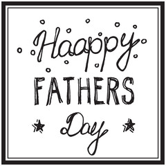 Fathers day holiday vector typography lettering sketch and doodle art card set