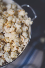 Popcorn in a bowl