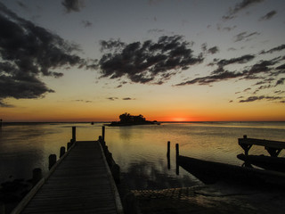 Fototapeta premium sunset over the Gulf of Mexico