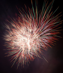 Obraz premium atemberaubendes Feuerwerk zum Jubiläum 