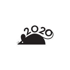 Elegant Happy New Year 2020 logo text design. Cover of business diary for 2020 with wishes. Brochure design template, card, banner. Vector illustration.