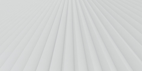 White stripe waves pattern futuristic background. 3d render illustration