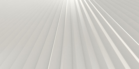 White stripe waves pattern futuristic background. 3d render illustration