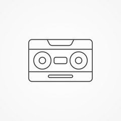 Cassette vector icon sign symbol