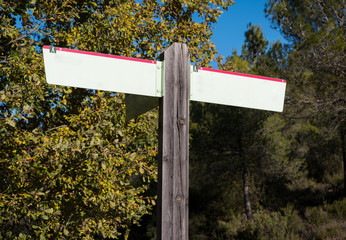 Señales de orientación en la via