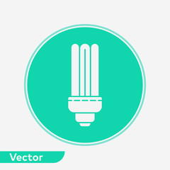 Fluorescent vector icon sign symbol