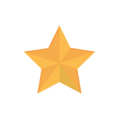 gold star decoration happy christmas icon
