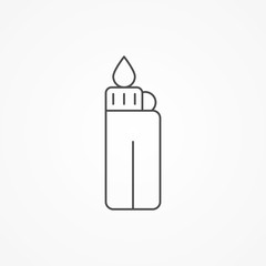 Lighter vector icon sign symbol