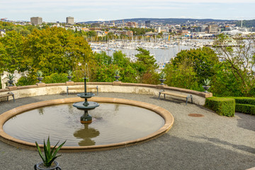 Obraz premium Oscarshall Royal Summer Palace. Park Garden. Oslo, Norway.