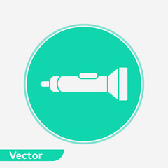Flashlight vector icon sign symbol