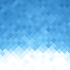 Abstract squares tile background. Blue geometric pattern.