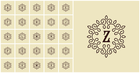 a to z luxury letter logo logo. 