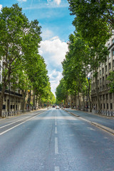 Boulevard Saint-Germain in Paris, France. The Boulevard Saint-Germain was the most important part...