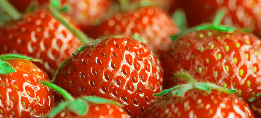 Strawberrys close up image